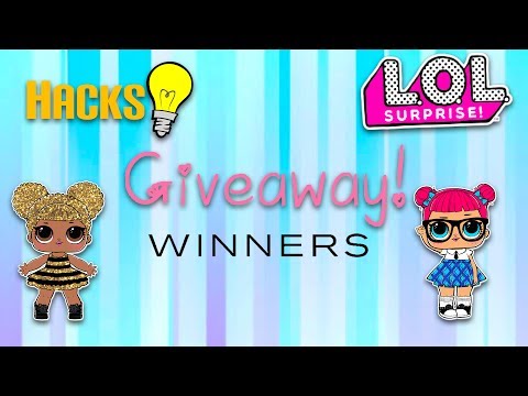 GIVEAWAY WINNERS HOW TO FIND RARE AND ULTRA RARE LOL SURPRISE DOLLS