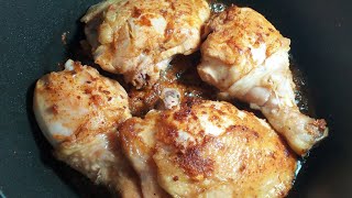 بدون فرن/اسهل طريقة لتحمير الدجاج فالطنيجرة طايب زبدة مع صلصة بنينة بزاف