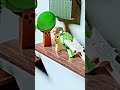 Satisfying Colorful Block Characters Domino Fall &amp; Marble Run! 🔴🔵 #DominoFall #3DAnimation