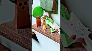 Satisfying Colorful Block Characters Domino Fall & Marble Run! 🔴🔵 #DominoFall #3DAnimation