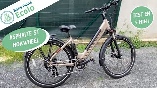 Mokwheel Asphalt ST - Test de ce vélo de ville électrique résumé en 5 min