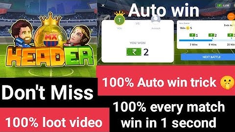 MX player new game mx header auto win trick | MX player mx header game new trick