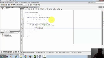 Método Burbuja en Java(Netbeans)
