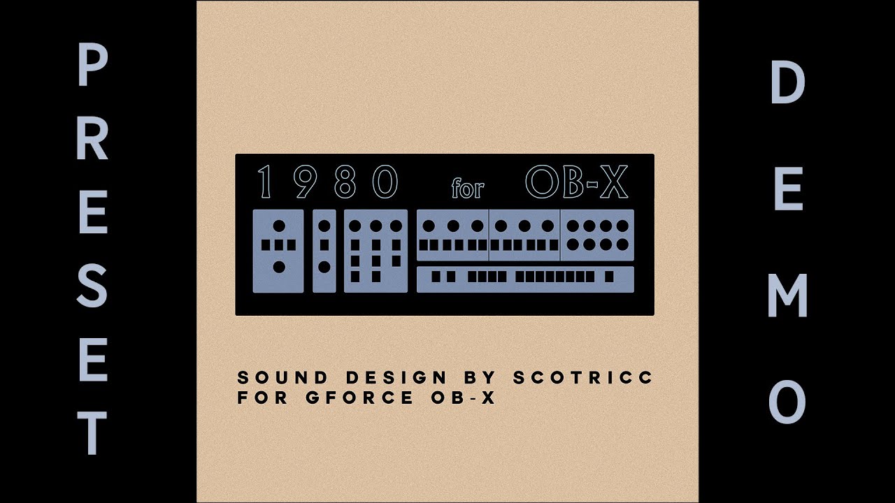 1980 - a Soundset for GForce OB-X