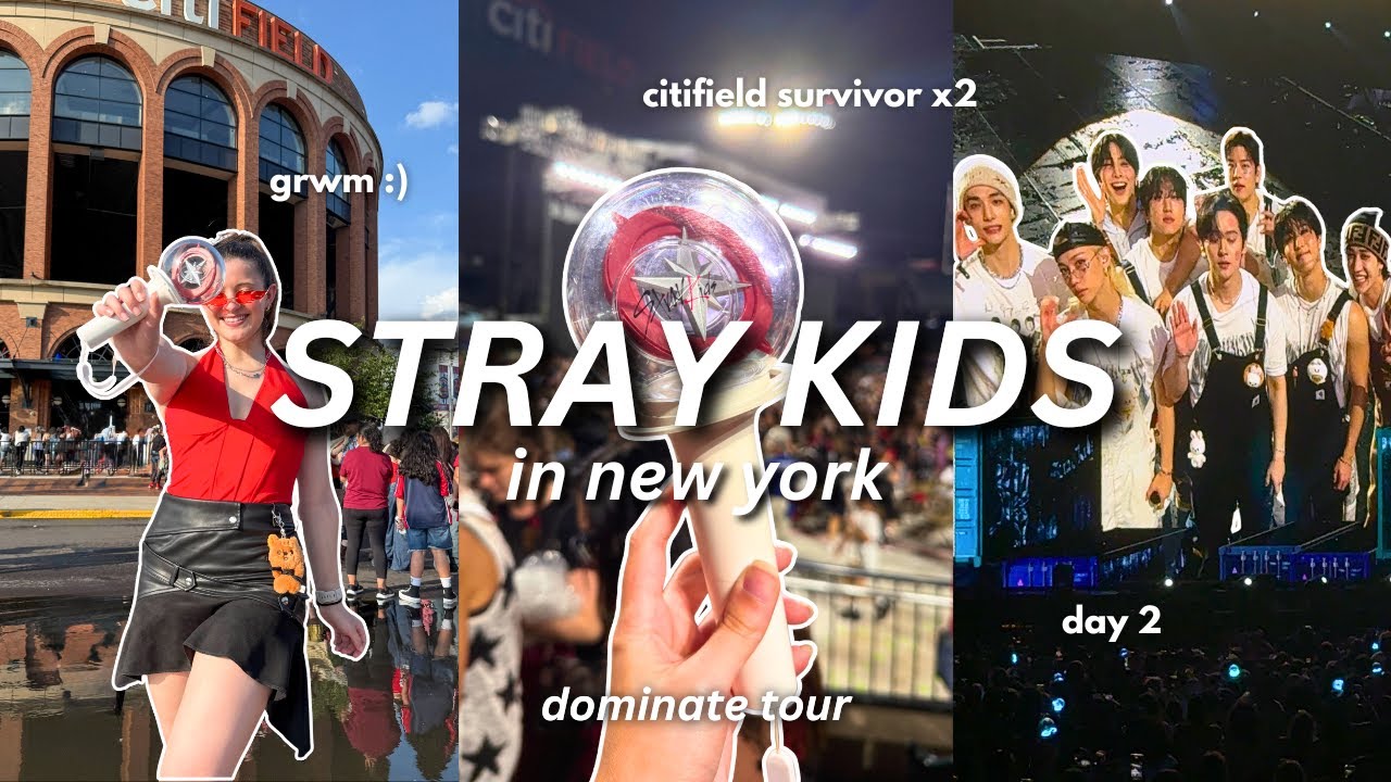 STRAY KIDS CONCERT VLOG | dominATE citi field new york *storm, hour delay, stay vlog*
