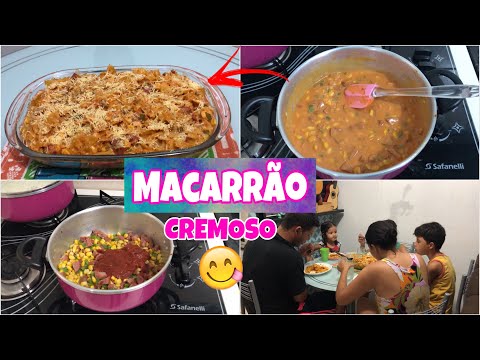 COZINHE COMIGO: Macarrão Cremoso (DELICIOSO) | MEIGA E INDELICADA