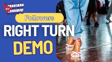 Right turn | Followers Timing - Front view | Cuban Salsa (Absolute Beginners Level)