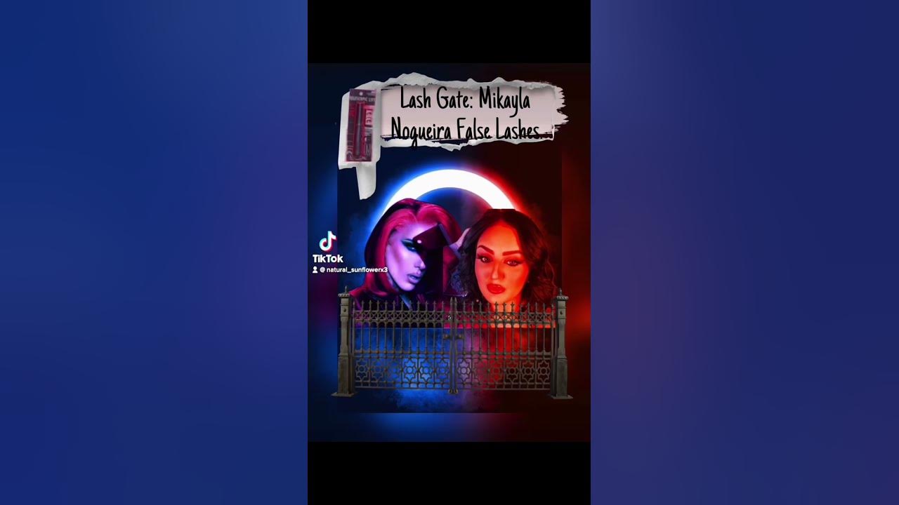 LASH GATE Mikayla Nogueira False Lashes🛑🫠👀 YouTube