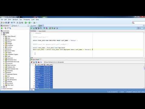 درس ORACLE SQL .. SUBQUERY single row - YouTube