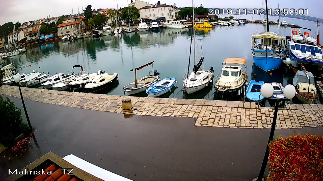 Webcams, Webcam, Live-Bilder von der Insel Krk: Malinska, Punat, Dobrinj,  Baska - Turm Krk