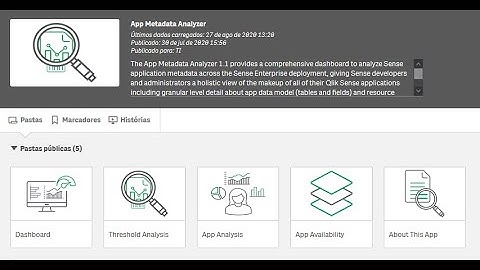 App Metadata Analyzer em Qlik Sense