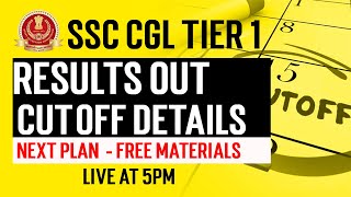SSC CGL Tier 1 Result Out | Cut Off  Details with Free Materials | Veranda Race SSC