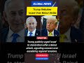 Trump Criticizes Israel Over Beirut Attack, Urges Restraint Amid Rising Tensions