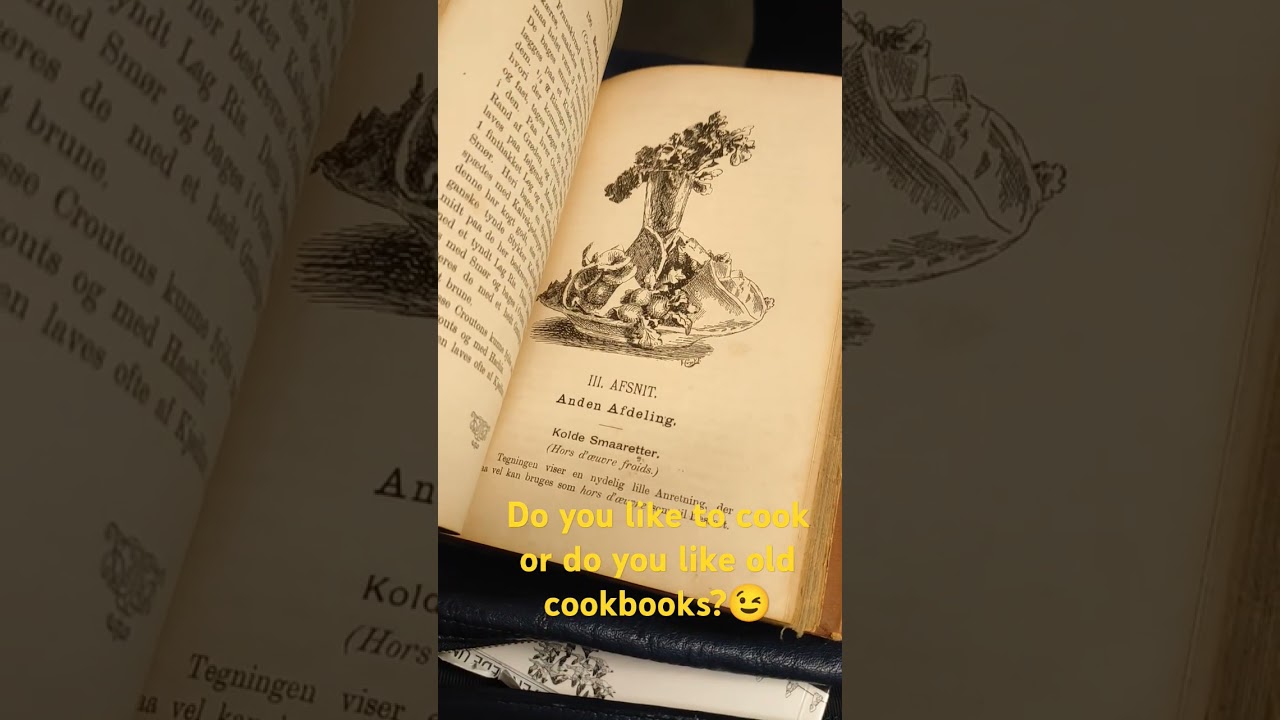 Fru Nimb's kogebog. Vintage Danish classic cookbook from 1888