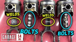 Welds vs bolts – testing their durability on conrods