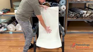 How To Install Patio Furniture Replacement Slings