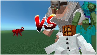 TINY ANT vs MUTANT MOBS! - Minecraft Bedrock Edition / MCPE 1.18 screenshot 3