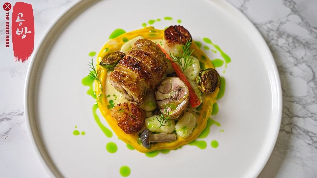 Supreme Sauce Chicken - Chef Thomas Keller's Sauce Supreme, Chicken, Scallops, Gnocchi