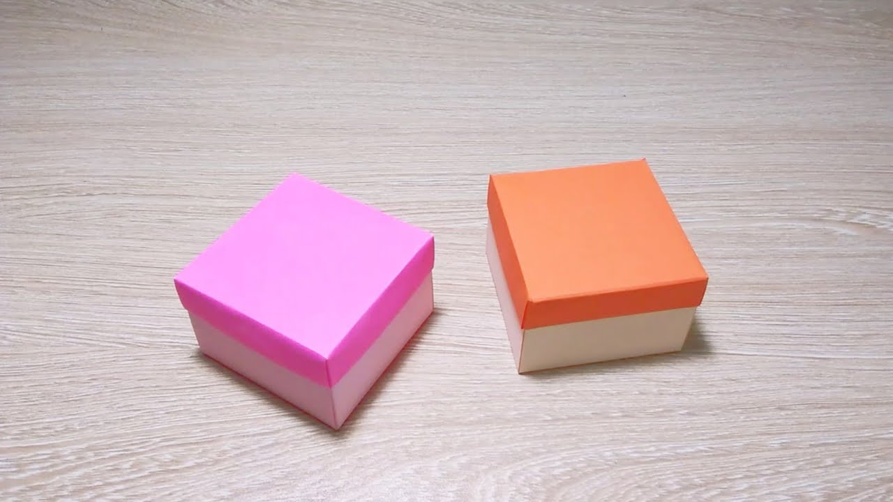 How to make a paper gift box without glue & tape DIY Gift Box YouTube