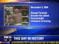This date in history -George Foreman knocks out Michael Moorer (11-5-2013)