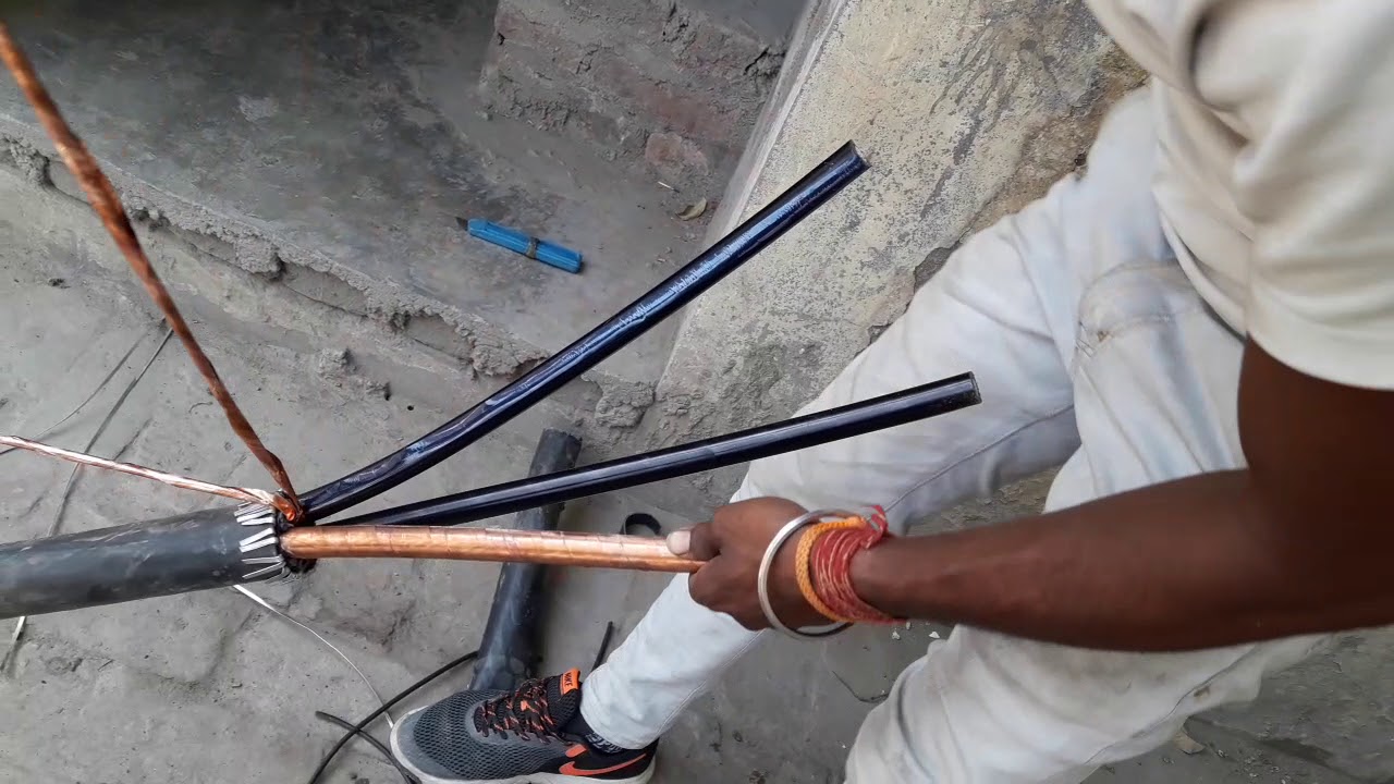 95 mm HT cable remove insulation YouTube