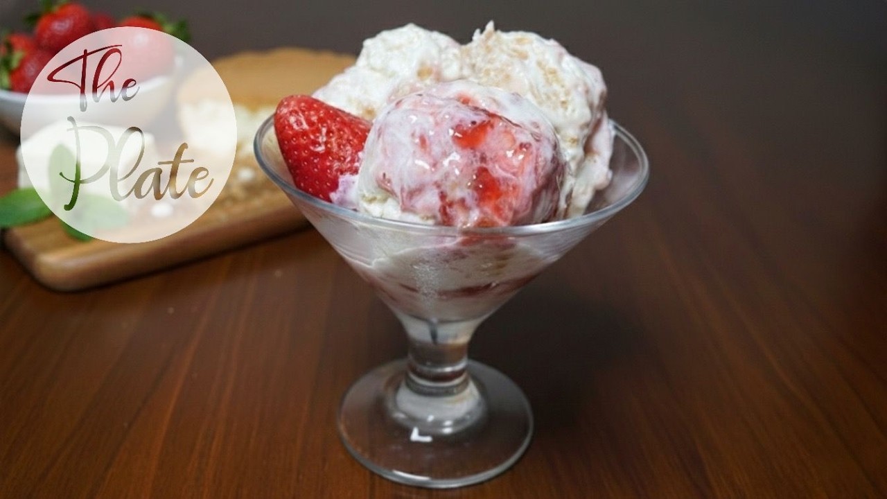 Strawberry Cheesecake Ice Cream | Valentine's Day Special | The Plate