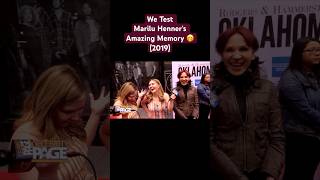 We Test Marilu Henners Amazing Memory 2019
