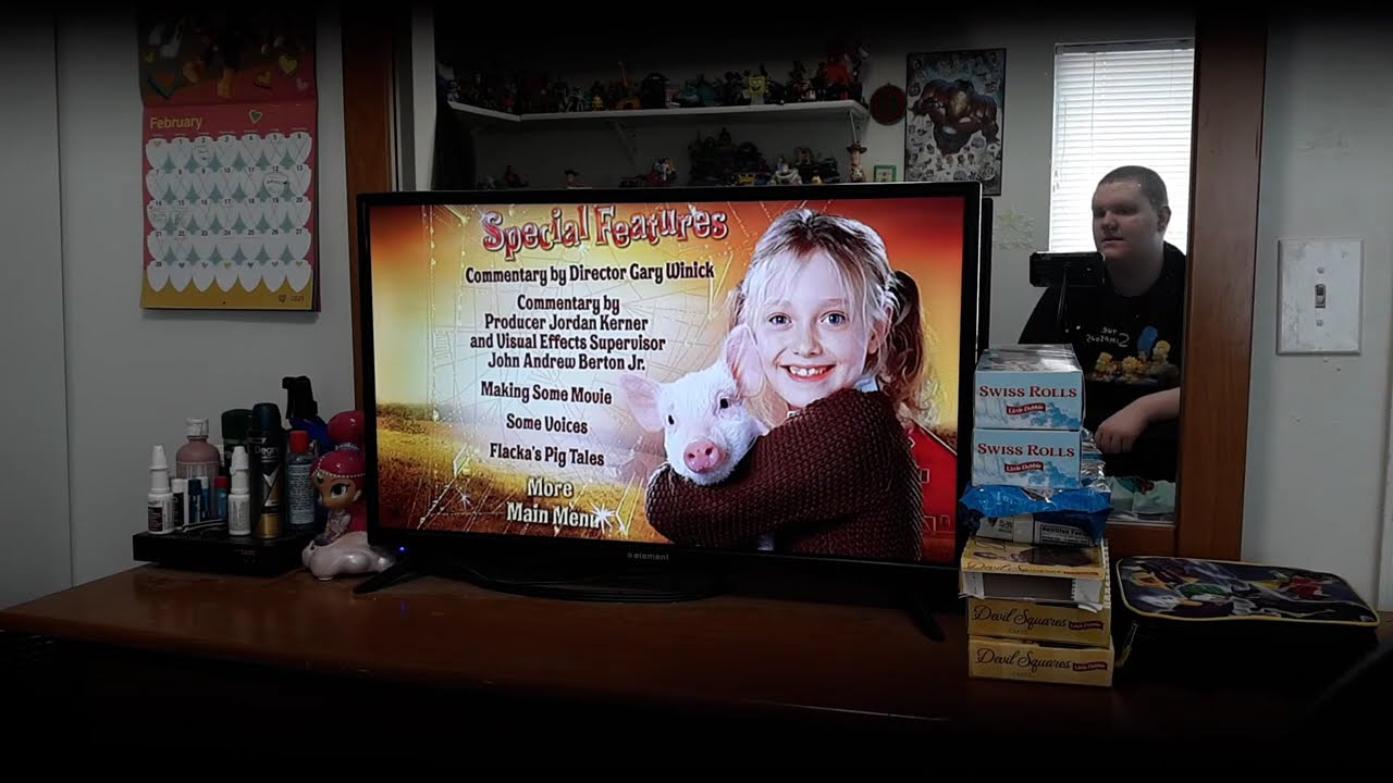 Menu Walkthrough Of Charlotte's Web DVD From 2007 🕷🕸🐖🐎🐄🐀🐑🪿🚜👨‍🌾👩‍🌾