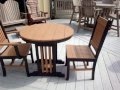 Amish Poly Mission Patio Chairs and Poly Mission Table Amish Poly Mission Patio Chairs and Poly Mission Table