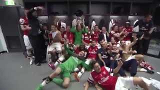 🏆FA Cup final winners! | Arsenal dressing room celebrations