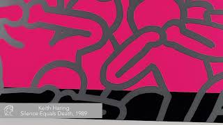 Keith Haring, Silence Equals Death, Screen Print