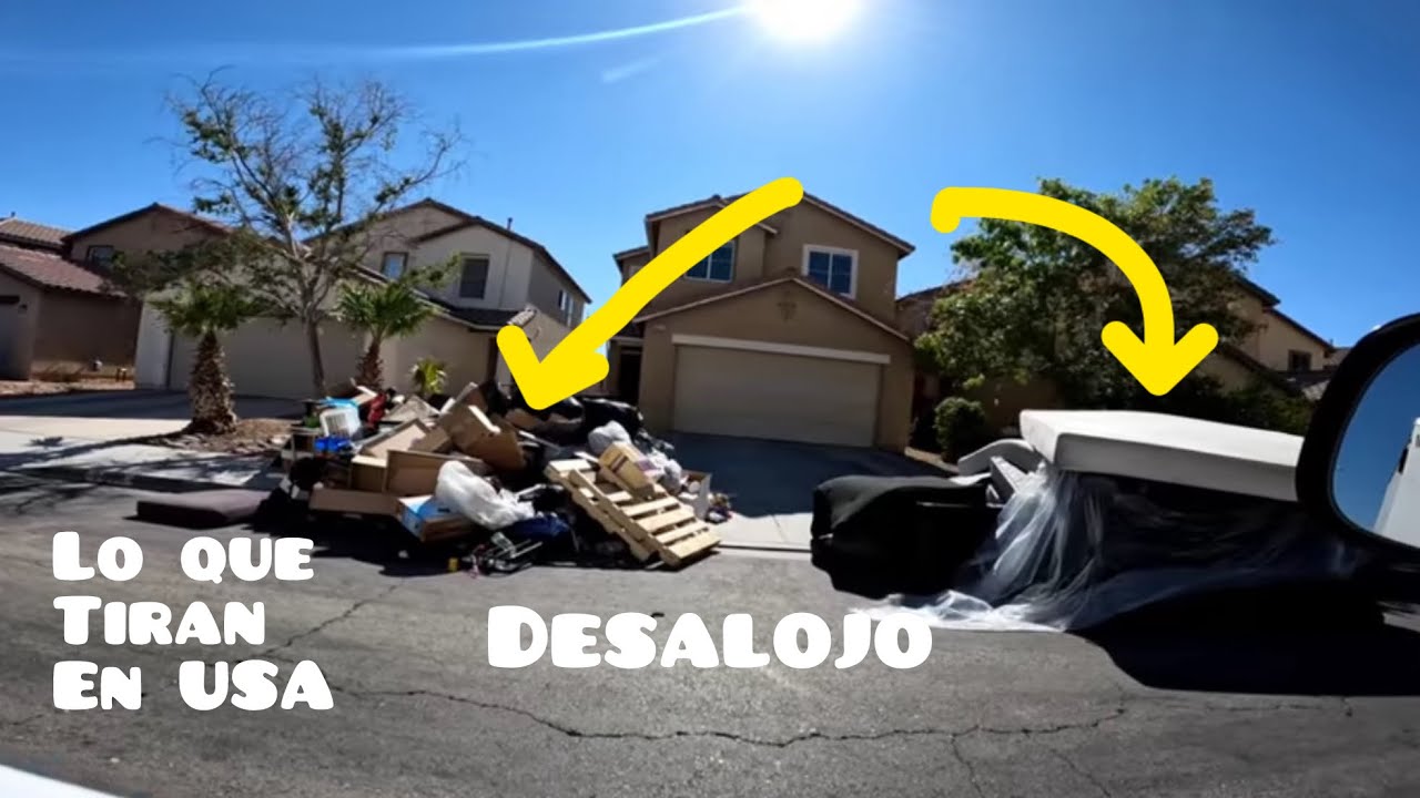 Los desalojan y tiran todo a la basura lo que tiran en USA #494