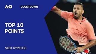 Nick Kyrgios' Top 10 Points | Australian Open