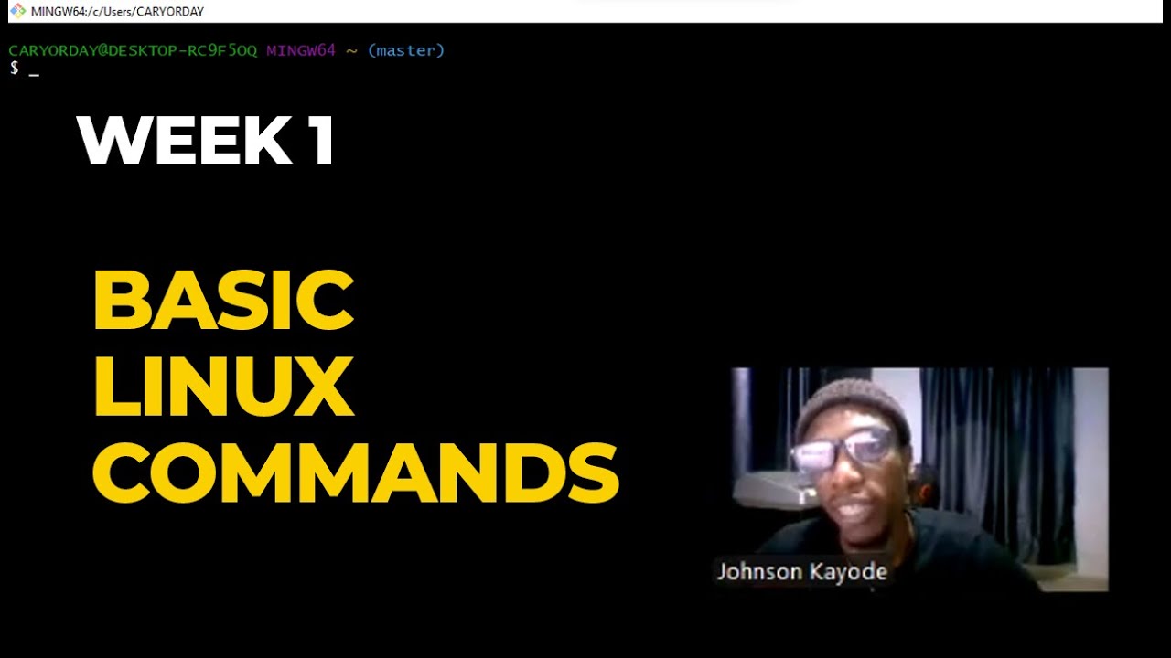 BASIC LINUX COMMANDS (WEEK 1) - YouTube