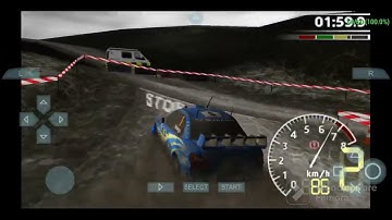 WRC (2005, PSP) - Gameplay at Rally Wales GB (22/09/2023) - PPSSPP Emulator