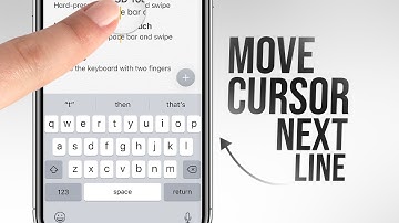 How to Move Cursor Down to Next Line on iPhone (tutorial)