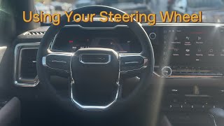 How to Use Your Steering Wheel on Your GMC Canyon