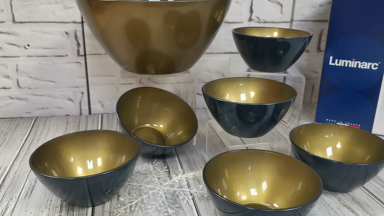 Набор салатников 7пр Luminarc Blue&Gold P6671 - обзор в Videlka.com.ua