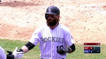 ARI@COL: Blackmon opens the scoring with a solo shot