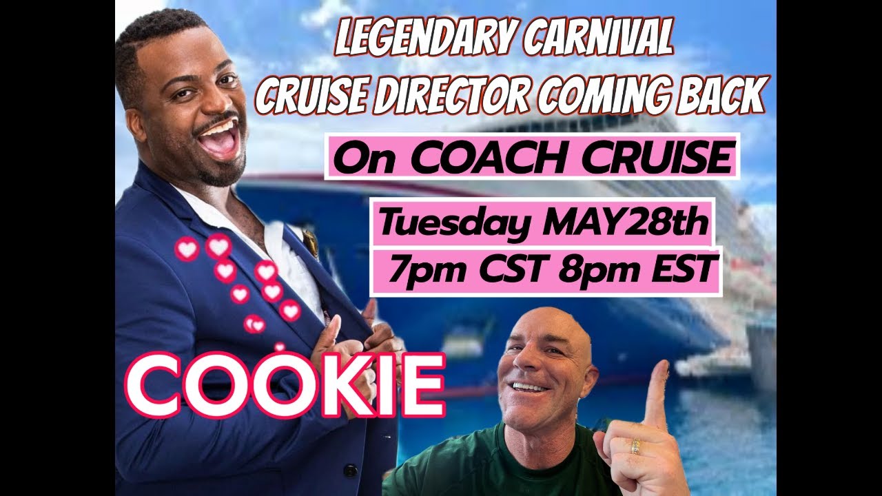 carnival mardi gras cruise director cookie