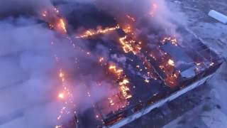 Toledo Police drone video of Lithium Innovations fire | The Blade