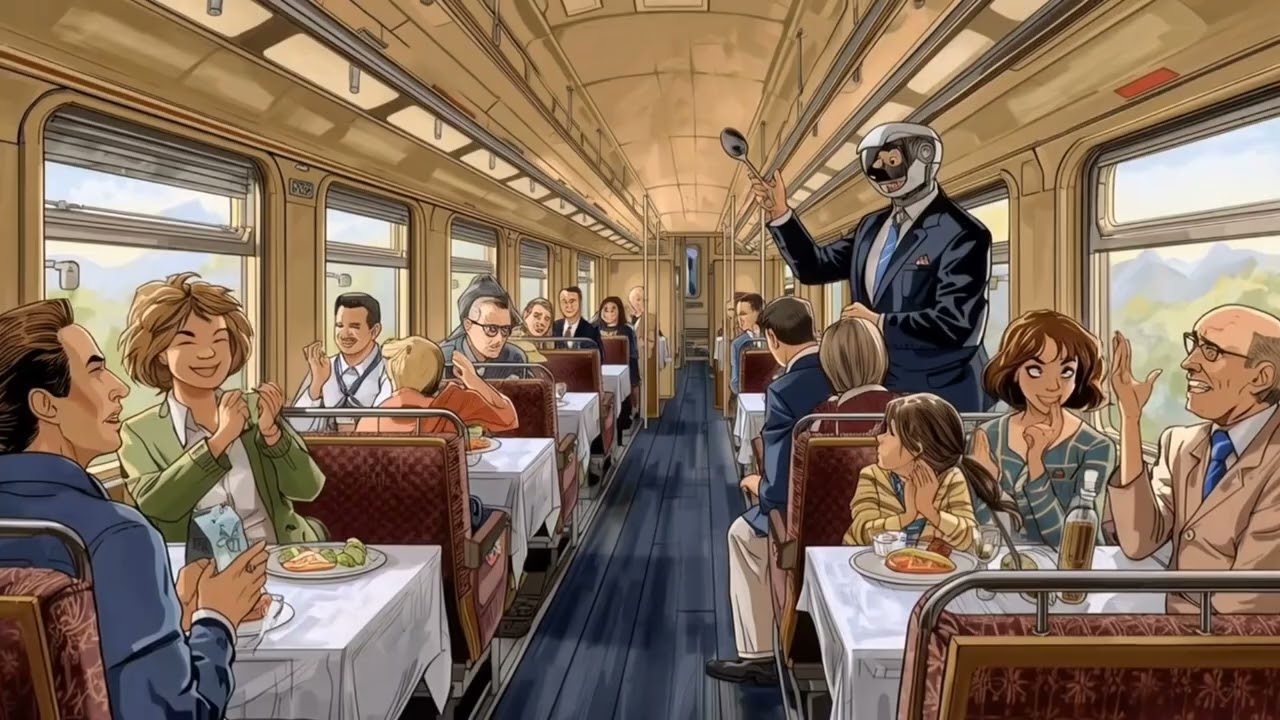 AI ROBOT’S, ANIMALS and PEOPLES Train Journey