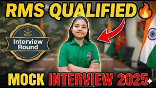 RMS Interview 2025 | NITYA RMS Qualified|Mock Interview Practice|Rashtriya Military School