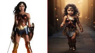 Baby version of Superheroes|| Marvel & DC #wonderwoman #dc #marvel #movie ‎#ai #superhero