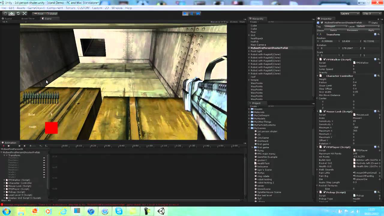 Unity 3D - Let's Take A Look At My Very First Project :D Part 1 - YouTube
