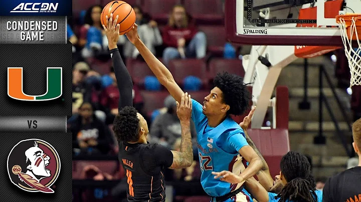Miami vs. Florida State Condensed Game | 2021-22 ACC Men’s Basketball