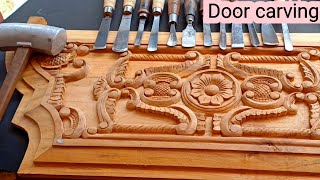 Amazing wood carving Door pannel