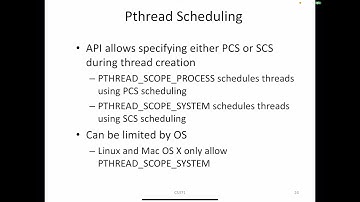 Chapter 6 08 Thread and Pthread Scheduling