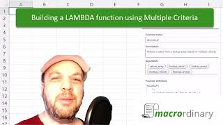 Building a Multiple Criteria Lookup with LAMBDA in Excel