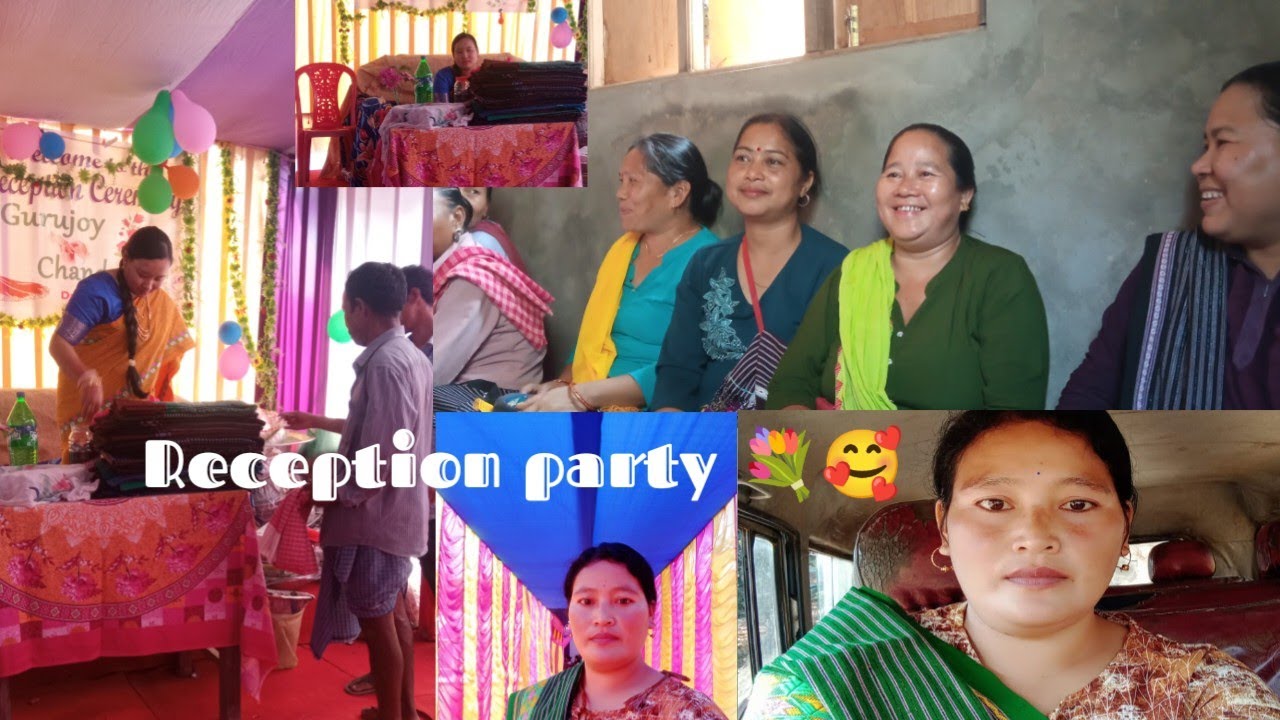 Aini Kichingyuh ni wadding reception party 💐💐🥰// Ajh hamlog reception party mein gya hai...